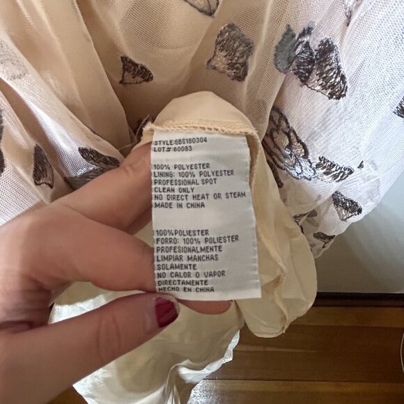 Gianni Bini Rose Embroidered Halter Gown - Picture 9 of 10